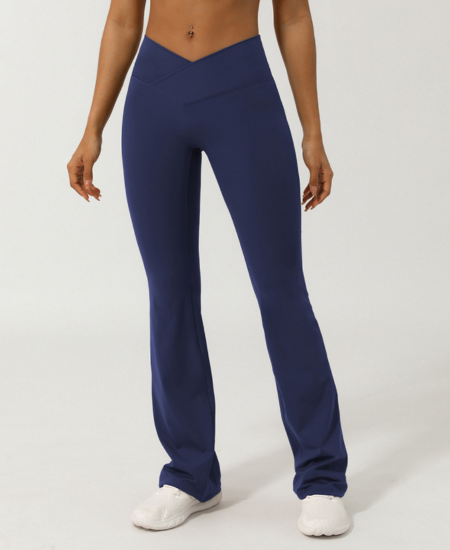 V-Waist Flare Pants