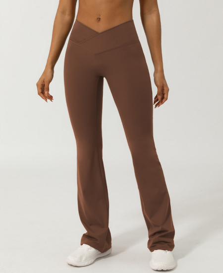 V-Waist Flare Pants
